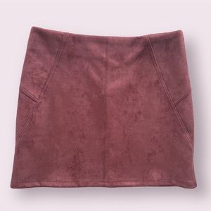 She + Sky mini skirt. Suede feel. New with tags. Medium.